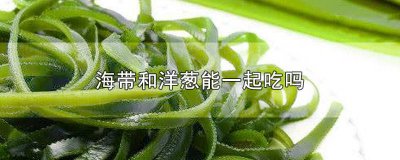 ​洋葱跟海带能一起吃吗? 洋葱跟海带能一起吃吗宝宝