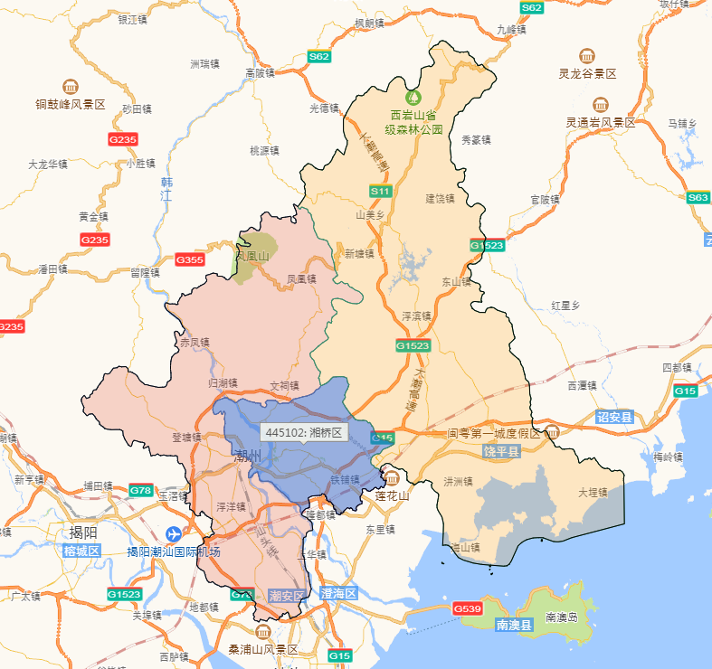 潮州市有多少人口(潮州市各区县人口排名)