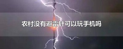 ​打雷不能用手机吗 家里有避雷针可以玩手机吗?