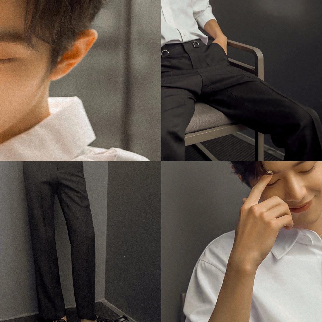 一组肖战的高清无水印壁纸，黑白灰的色调也太高级了吧