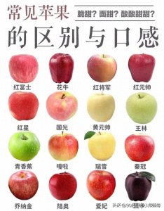​苹果知多少，今天就分享苹果的常见种类和口感