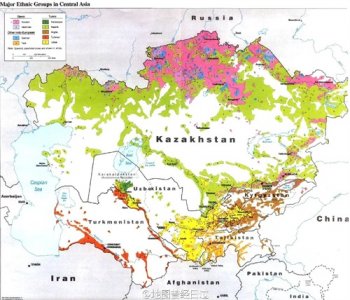 ​中亚种族地图